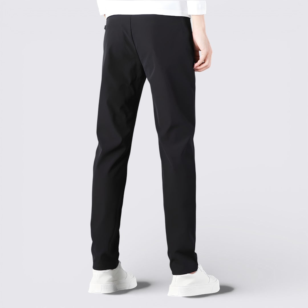 Men's Straight Leg Trousers – Modern Trousers – Elasticated Waist