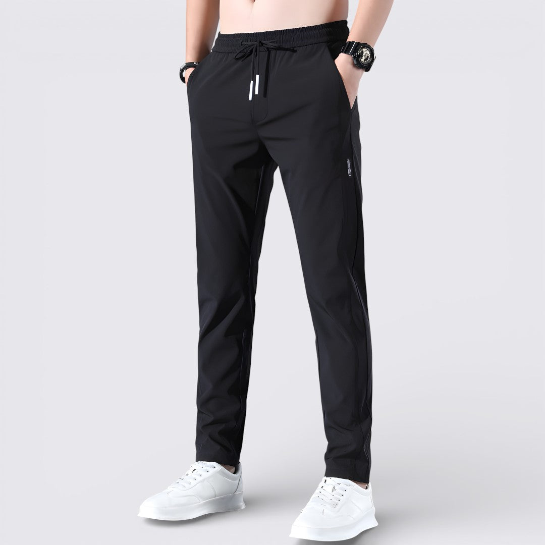 Men's Straight Leg Trousers – Modern Trousers – Elasticated Waist