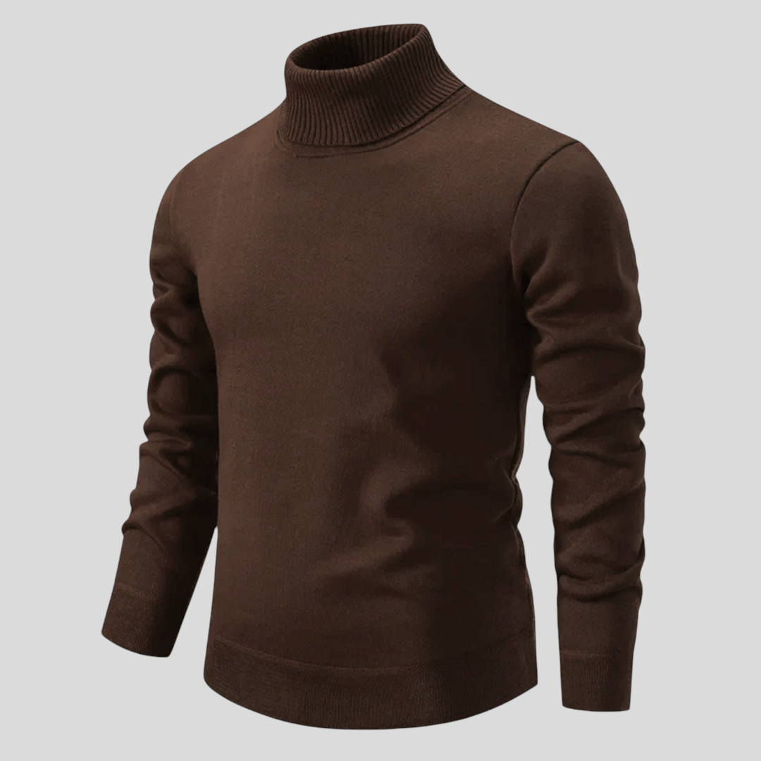 Men's Roll Neck Jumper - Classic Jumper - Long Sleeve