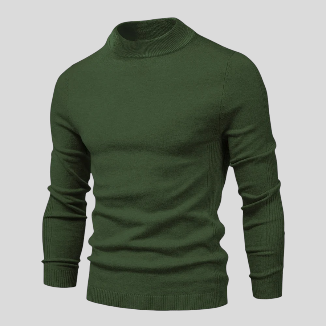 Men's Roll Neck Jumper - Classic Jumper - Long Sleeve