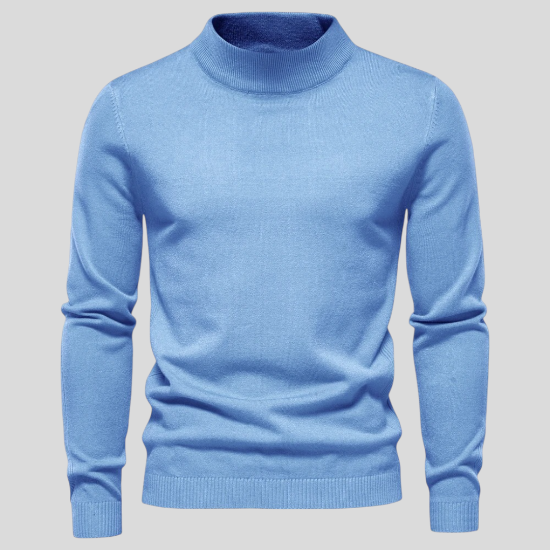 Men's Roll Neck Jumper - Classic Jumper - Long Sleeve