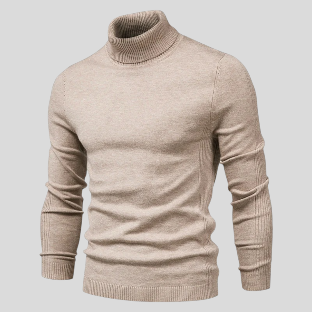 Men's Roll Neck Jumper - Classic Jumper - Long Sleeve