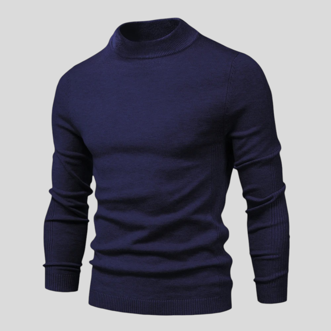 Men's Roll Neck Jumper - Classic Jumper - Long Sleeve