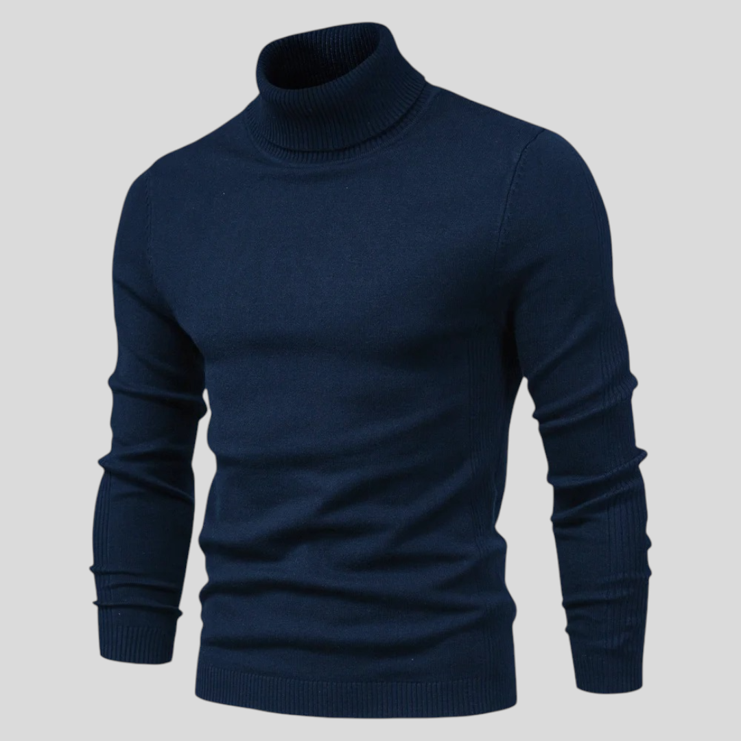 Men's Roll Neck Jumper - Classic Jumper - Long Sleeve